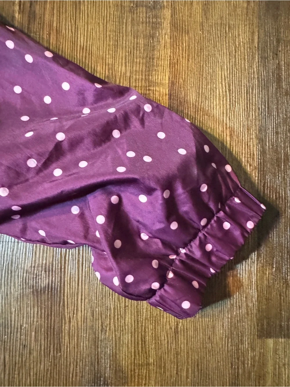 Wonder Nation Girls Size 5T Purple Polka Dot Hooded Jacket